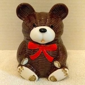 Vintage Otagiri 1979 Bear Coin Bank